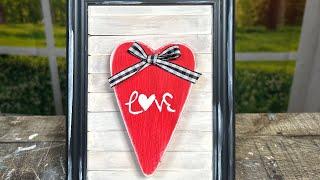 DOLLAR TREE Chunky Heart Sign