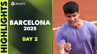 Alcaraz, Ruud, Tsitsipas Feature in Star-Studded Day | Barcelona 2025 Highlights Day 2