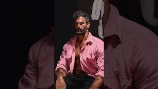 Captivating Time-Lapse: Man in Pink Shirt | Digital Painting with Rebelle 6 #shorts