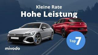 Viel PS für kleine Raten: Top Autos unter 500€ / Monat mit 300PS+