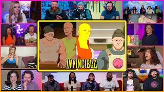 Youtubers React To SAD SCENES WITH VILLAINS | Invincible S3 Ep 3 Opening Reaction Compilation