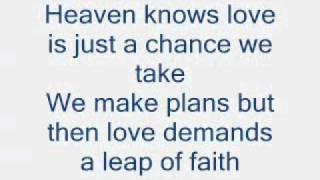 Love moves in mysterious ways Lyrics