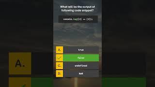#TestYourJavaScript  01 / 100 JavaScript MCQ & Answer #javascript #programming #coding #procademy