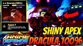 *INSANE* Shiny Apex Dracula 100% Showcase. Anime Defenders Update 7!!