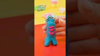 Let's Make an Adorable Blue Monster with Super Dough! | Fun DIY for Kids | Born To Play