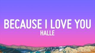 Halle - Because I Love You (Lyrics)