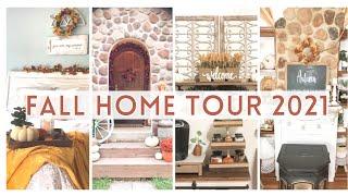 COZY FALL HOME TOUR 2021 | COZY FALL DECORATING IDEAS | FALL COTTAGE FARMHOUSE HOME DECOR