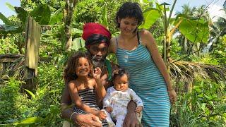 Living off grid in Portland JAMAICA   at the riverside