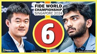 Schach-WM 2024 Partie 6 | Ding Liren vs. Gukesh D.