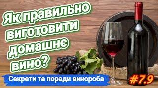 Домашнє вино. Як приготувати та зберегти? Секрети винороба зі стажем 40 років