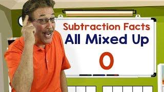 Subtraction Facts All Mixed Up 0 | Math Songs for Kids | Jack Hartmann