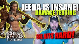 Jeera Damage Test - You won't believe the Numbers! | Watcher of Realms - Test Server