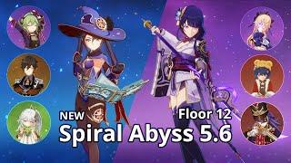 5.6 NEW ABYSS | C6 Mona Hyperbloom & C3 Raiden Overload - Floor 12 | Genshin Impact