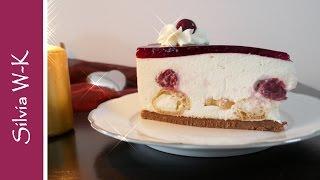 Windbeuteltorte ohne Backen / Windbeuteltorte mit Sauerkirschen / no bake