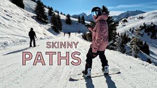 Technique for Snowboarding Skinny Narrow Paths