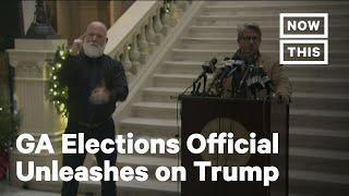 GA Elections Official Calls Out Trump for Inspiring Acts of Violence | NowThis