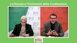 Formazione politica PD: La Scuola e l'Universita della Costituzione