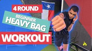 4-Round Heavy Bag Workout for Beginners | Master Your Straight Right Punch 