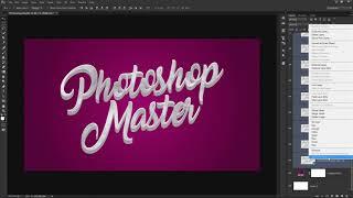 PHOTOSHOP Tutorial -3D Text Effect