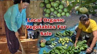 Collecting Vegetables From Our Farm For Sale || Cleaning Our Kitchen ||