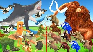Animal Epic Battle - Prehistoric Mammals vs Brainrot Animals | Animal Revolt Battle Simulator