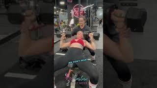 Incline Chest Press #InclineChestPress #WeightTraining #ChestWorkout #DumbbellExercise #strongwomen