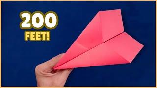 How to Fold a Simple Paper Plane - ORIGAMI PAPER PLANE THAT FLIES STRAIGHT