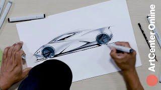 Learn How to Draw a Car in ArtCenter Online's Car Design Course
