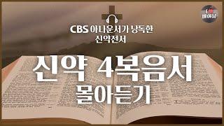 2023년 성경통독 지금 시작해도 늦지 않아요신약 4복음서 8시간 55분 몰아듣기 | 배경음악, 큰글씨⭕ | 마태복음 마가복음 누가복음 요한복음