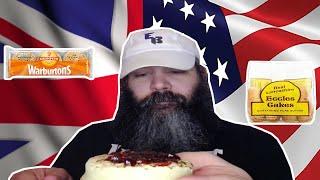 American Tries Crumpets and Eccles Cakes with Tea