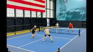 Jen/Doug vs. Mirielle/Anthony mixed doubles pickleball game