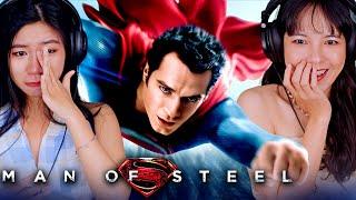 Foreign Girls React | Man of Steel | First Time Watch