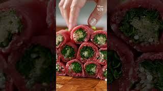 My family is going crazy because it's delicious. It's so simple but luxurious meat roll recipe