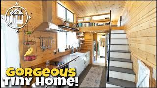 This family of 4 lives big in a small space - Tiny Home Tour!