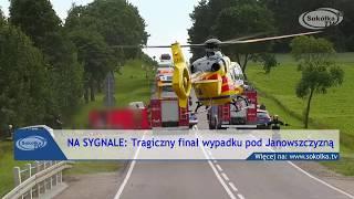 NA SYGNALE Tragiczny finał wypadku pod Janowszczyzną / Telewizja Sokółka 2020 /  DRON