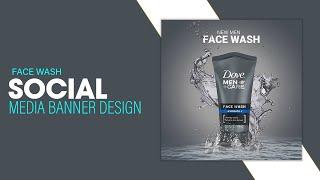 Facewash Advertisement Banner Design | advertising design | sayem rony