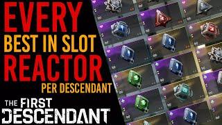 EVERY BEST IN SLOT REACTOR FOR EVERY DESCENDANT | The First Descendant