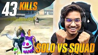 43 KILLS SOLO VS SQUAD GAEMPLAY  PUBG MOBILE LITE