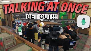 EVERYONE TALKING AT ONCE!! || ROBLOX - Greenville