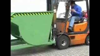 Саморазгружающийся контейнер, узкая модель