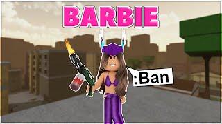 Roblox Da Hood RICH Barbie with COMMANDS Trolling