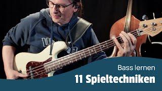 Bass lernen für Anfänger - Spieltechniken auf dem E-Bass