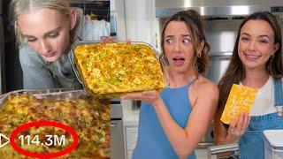 We Try to Make the Viral TikTok Mac and Cheese - Merrell Twins