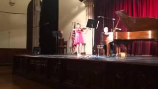 Julia's violin recital, with Janusz Sporek: piano