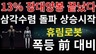 #휴림로봇 ] 13% 장대양봉 이제 끝났다 6월 폭등 준비하세요 삼각수렴 돌파 상승 추세 드디어 시작 #휴림로봇주가전망 #휴림로봇주가 #휴림로봇전망 #휴림로봇분석 #휴림로봇목표가