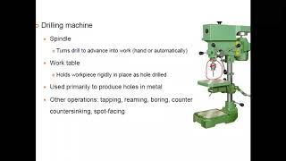 11. Drilling Machine Principles of working by Dr. SM Hussaini