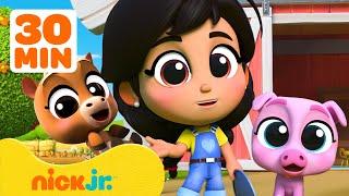 Guess the MISSING Color with Farmer Mia in Barnyard Daycare for 30 Minutes! ️ | Nick Jr.