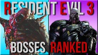 ALL RESIDENT EVIL 3 Bosses RANKED WORST TO BEST (3 Remake)