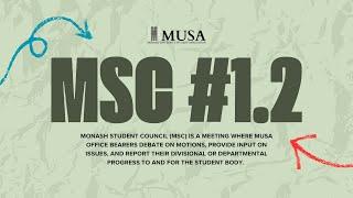 Monash Student Council (MSC) #1.2 | MUSA 2025