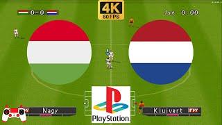 Winning Eleven 2000 - Hungary vs Netherlands - Duckstation PS1 on PC  Full Game [4K60]